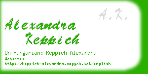 alexandra keppich business card